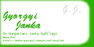 gyorgyi janka business card